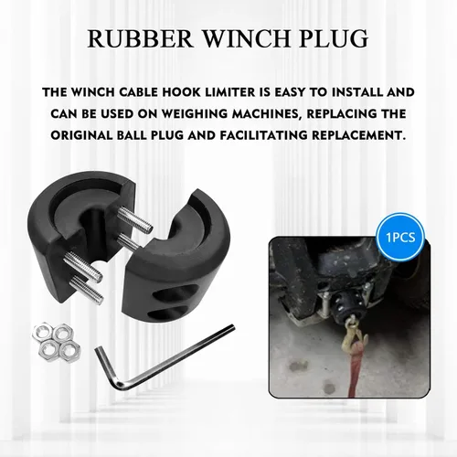 Miniatura 4 de Tapón de goma para cabrestante, accesorios de cabrestante para camión, UTV, ATV, SUV, ORV, tapón de gancho de cable de cabrestante impermeable