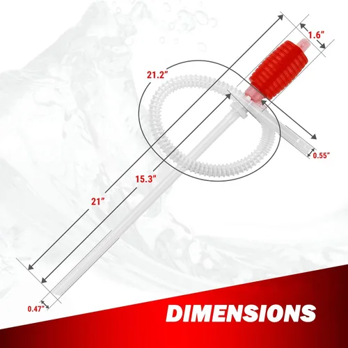 Miniatura 4 de Paquete de bomba de sifón; bomba manual de transferencia de líquido manual