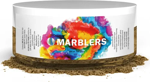 Miniatura 73 de MARBLERS - Polvo de mica de grado cosmético, nacarado, no tóxico, vegano, libre de crueldad, sombra de ojos, esmalte de uñas, arte de uñas, [Gris]