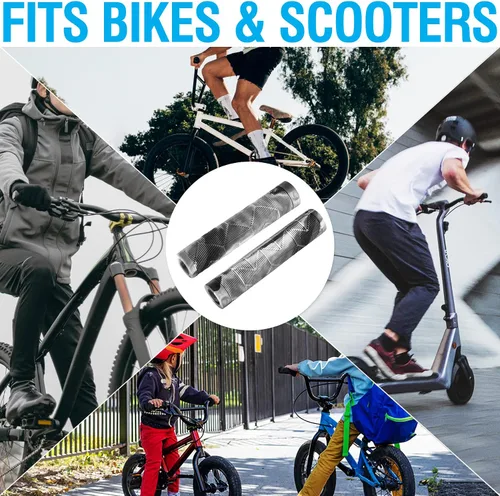 Miniatura 2 de Marque Empuñaduras de scooter MTB BMX, empuñaduras de bicicleta para manillar para barras rectas planas como BMX, MTB, scooter; agarre