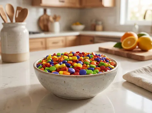 Miniatura 3 de Sour Candy Bites Limón, Limón, Naranja, Azul Frambuesa y Cereza, 1 libra intensamente ácida, bolsa masticable dulce fresca a granel para compartir