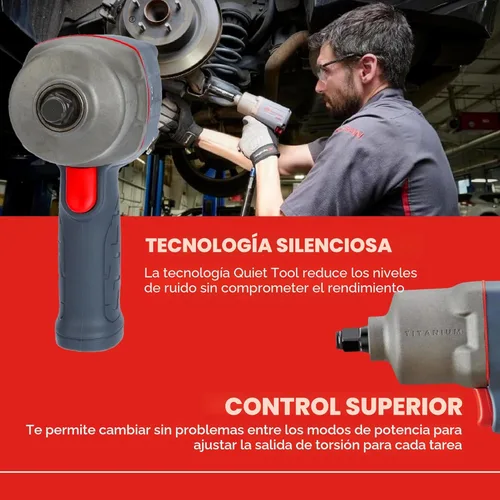 Miniatura 3 de Ingersoll Rand 2235TiMAX Llave de impacto neumática de 1/2 pulgada con salida de par de hasta 1,350 pies-libras