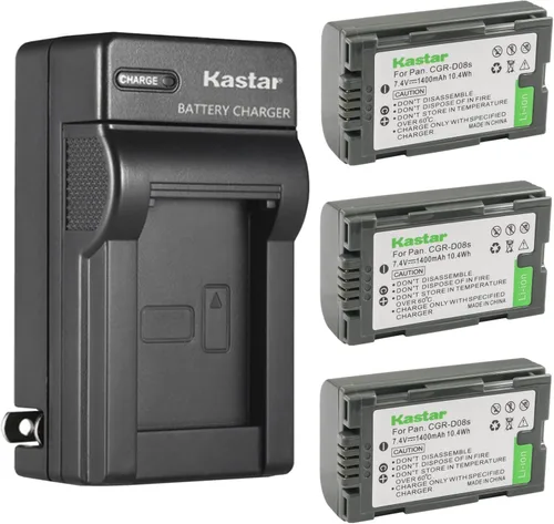 Miniatura 8 de Kastar Paquete de 1 cargador de batería y CA de pared de repuesto para Panasonic PV-DV100, PV-DV100K, PV-DV101, PV-DV102, PV-DV103, PV-DV121