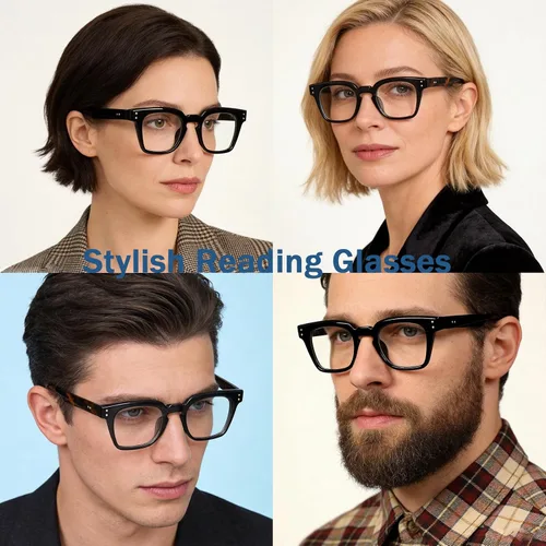 Miniatura 2 de Round Small Frame Reading Glasses for Women Readers for Men Blue Light Blocking Retro