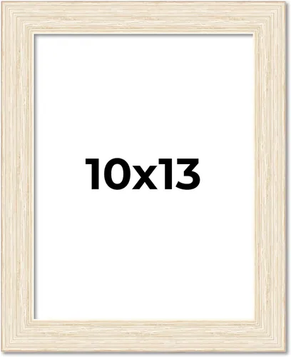 Miniatura 94 de Marco de fotos blanco de madera real de 10 x 12 pulgadas de ancho de 1.5 pulgadas Profundidad interior de 0.5 pulgadas Marco de fotos envejecido