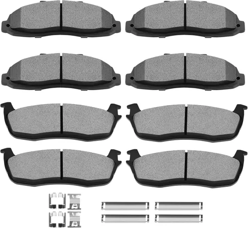 Miniatura 12 de SCITOO Kits de pastillas de freno de cerámica D465 D374 Reemplazo delantero y trasero para Acura CL 1997-1999, para Honda Civic 2002-2003 200-2011