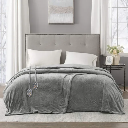 Miniatura 21 de Manta eléctrica térmica Beautyrest para clima frío, manta térmica de calentamiento rápido, apagado automático, prácticamente cero EMF, configuración