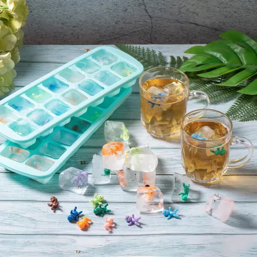 Miniatura 6 de ZYFLSQ My Water Broke Baby Shower Game 60 mini bebés de plástico multicolor, 3 bandejas de cubitos de hielo, 1 letrero