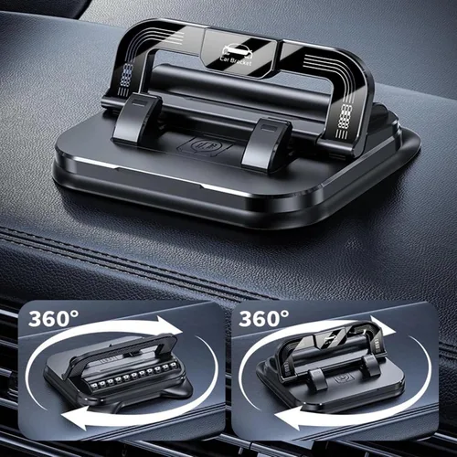 Miniatura 5 de Soporte de Teléfono para Automóvil Nuevo 2026 Rotación de 360 Grados Adecuado para Navegación del Automóvil en Tablero de Instrumentos del Coche