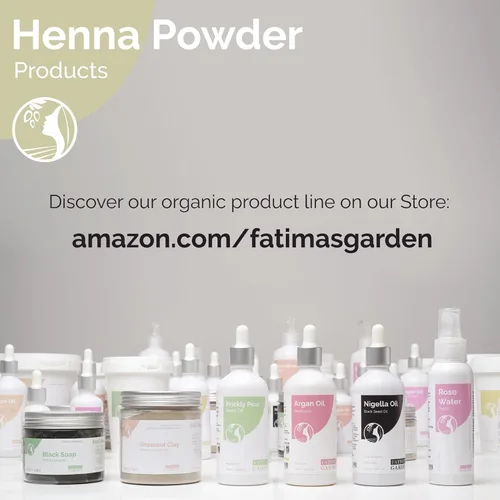Miniatura 9 de Fatima's Garden Polvo de henna marroquí puro, 100% natural, tinte y tratamiento para el cabello, 8.82 oz