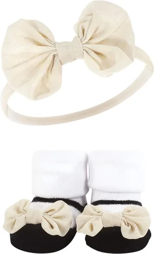 Miniatura 5 de Hudson Baby Conjunto de regalo de diadema y calcetines para niña