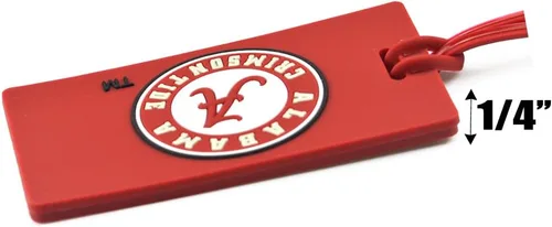 Miniatura 4 de Paquete de 2 etiquetas de PVC para equipaje de Alabama Crimson Tide