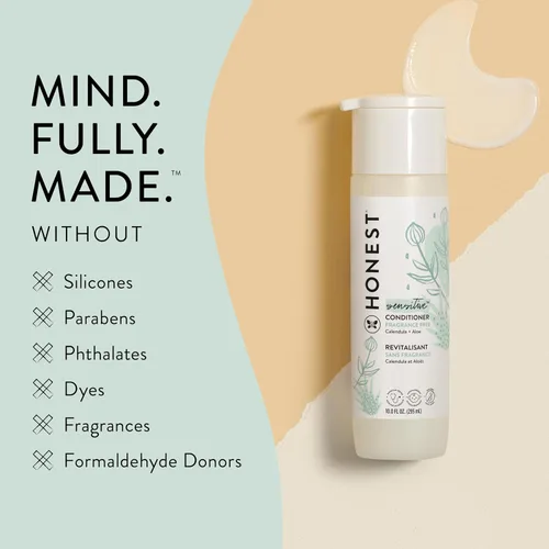 Miniatura 5 de The Honest Company Paquete sin fragancia para pieles sensibles Champú limpiador 2 en 1 + gel de baño y acondicionador sin silicona Derivado