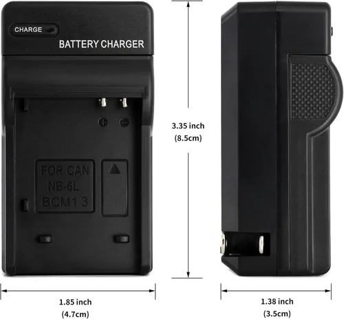 Miniatura 3 de Norifon Cargador de pared NB-6L para Canon PowerShot SX530 HS, SX610 HS, SX710 HS, SD1200 es, SD1300 es, S120 IXY 10S IXY 30S y más con enchufe