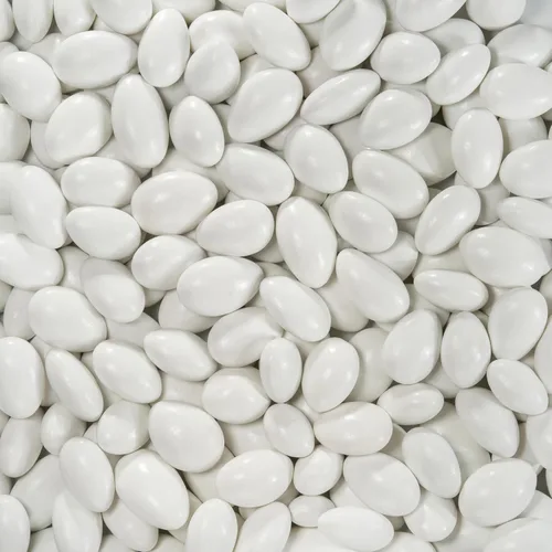 Smarty Stop Jordan Almonds Candy - Almendras recubiertas de caramelo pastel, aperitivo comestible de confitería (blanco - colores pastel, 2 libras