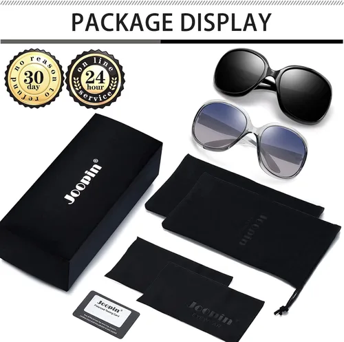 Miniatura 135 de Joopin Lentes de sol de gran tamaño para mujer, polarizados, grandes, para conducción, protección UV, grandes sombras