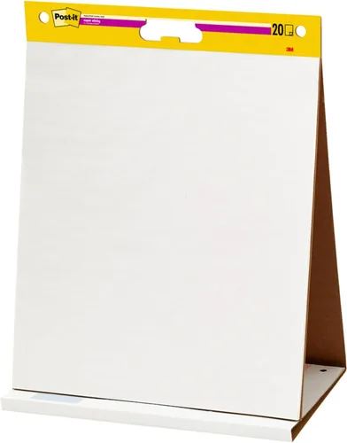 Miniatura 11 de Post-it Almohadilla de caballete de mesa súper adhesiva, ideal para profesores virtuales y estudiantes, 20 x 23 pulgadas, 20 hojas/bloc, (563R)