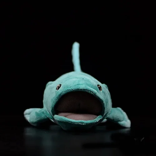 Miniatura 4 de Juguete de peluche de pez celacanto de simulación – Juguetes de peluche realistas azules de 16 pulgadas, súper suaves y realistas, muñecas de pez