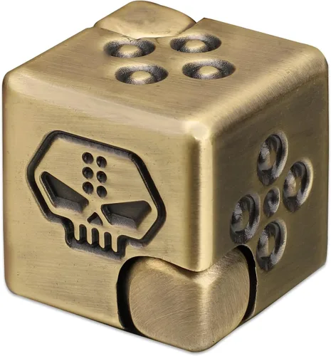 Miniatura 9 de Juguete giratorio de cubo infinito de metal 2 en 1 para adultos y adolescentes, rompecabezas de dados magnéticos geniales, artilugios de escritorio