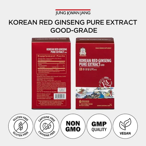 Miniatura 7 de JUNG KWAN JANG Extracto puro de ginseng rojo coreano cortado Ginseng rojo, ginseng coreano, extracto de ginseng Suplemento de refuerzo