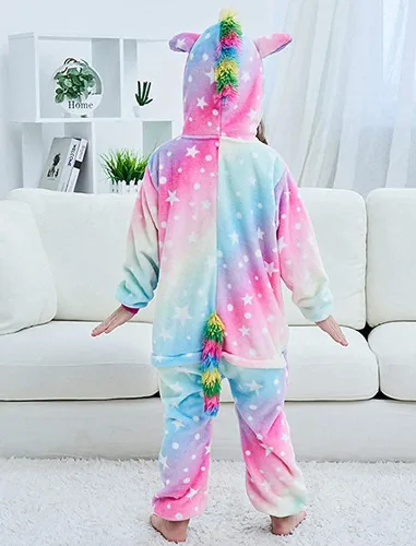 Miniatura 5 de Pijama de una pieza de unicornio para niños, disfraz de Halloween