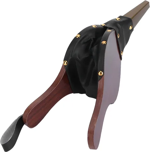 Miniatura 3 de EBTOOLS Fuelle de chimenea, fuelle de madera de 12 pulgadas, soplador de chimenea manual de madera con correa para colgar para acampar al aire
