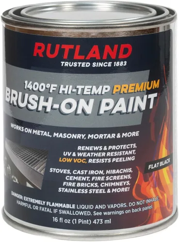 Miniatura 3 de RUTLAND PRODUCTS 80 Pintura en aerosol de alta temperatura, onzas líquidas (paquete de 1), negro, 12