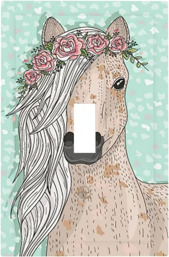 Miniatura 19 de Placa de receptáculo para interruptor basculante de una sola banda, 1 banda Decora GFCI Starry Night Painting Placa decorativa de pared
