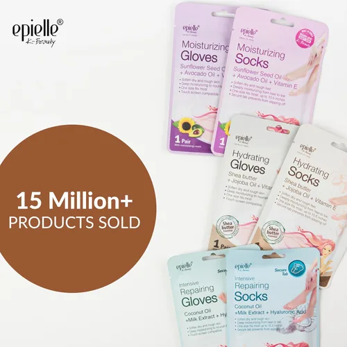 Miniatura 2 de Epielle Máscara Hidratante para Pies 6 Pares, Alivia y Suaviza con Manteca de Karité y Aceite de Jojoba, Calcetines Hidratantes Profundos para Pies