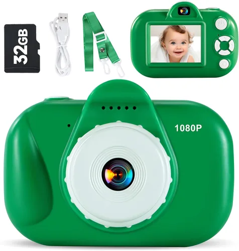 Miniatura 16 de MAVOKIS Cámara digital para niños de 3 a 8 años, cámara 1080P para niños con tarjeta SD de 32 GB, juguetes para niñas de 6 a 9 años, regalos