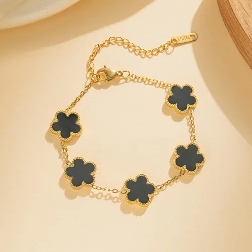 Miniatura 7 de Pulseras de oro para mujer - 4 piezas/3 piezas, juego de pulseras de tenis de 18K de oro chapado, elegantes pulseras de oro no manchadas de acero