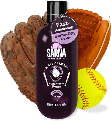 Miniatura 7 de SARNA BASEBALL Glove Conditioner, Liquid, 8 Oz – Water-Based, Non-Darkening, No Sticky Residue – Glove Conditioner for Mitts, Baseball & Softball