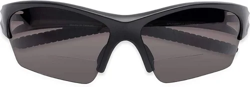 Miniatura 5 de The Benton - Lentes de sol bifocales de lectura, unisex, deportivos y envolventes alrededor de medio marco, para hombres y mujeres + 1.50 negro