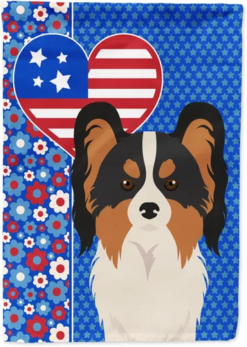 Miniatura 385 de Caroline's Treasures WDK5119GF - Bandera de jardín americana de Airedale Terrier de Estados Unidos, color negro y tostado, bandera decorativa