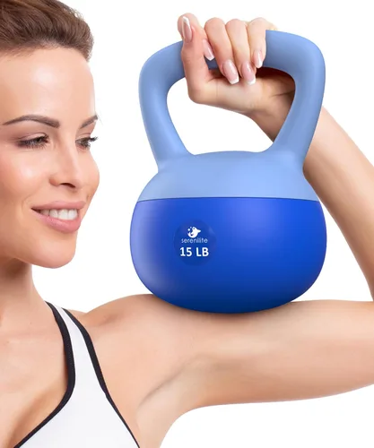 Miniatura 10 de Serenilite - Juego de pesas rusas suaves, juegos de pesas rusas para mujeres y hombres, pesas rusas de entrenamiento de fuerza seguras, pesas rusas
