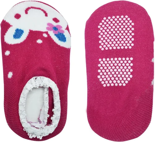 Miniatura 2 de CXP Good Goods Baby Girls' Anti Slip Skid Socks Baby Walker Toddler Cute Stripes Boat Socks for 6-18 Months (5 Pairs)
