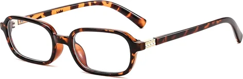 Miniatura 11 de FEISEDY Gafas de luz azul de moda rectangulares para mujer, marcos pequeños retro vintage, gafas de moda de los 90 cuadradas B0255