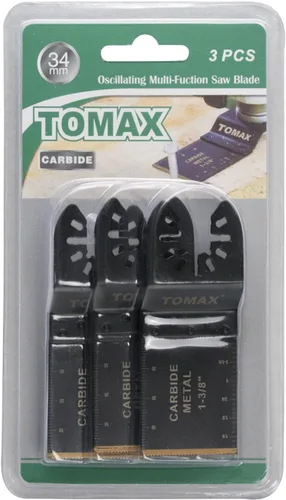 Miniatura 7 de 3 hojas de sierra oscilantes de liberación rápida de dientes de carburo oscilantes para Fein Multimaster, Porter Cable, Black&Decker, Bosch