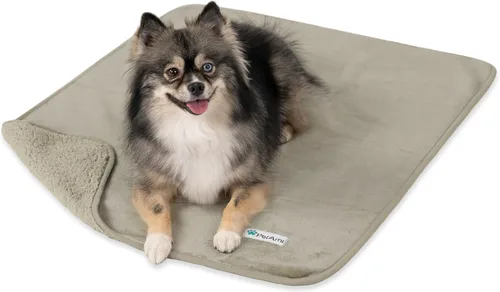 Miniatura 14 de PETAMI Manta impermeable de forro polar Sherpa para gatos y perros, color beige, talla S