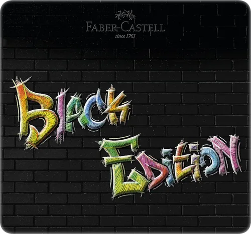 Miniatura 2 de Faber-Castell Lápices para colorear Black Edition, lata de 24 latas de 12
