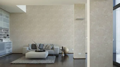 Miniatura 4 de CONCORD WALLCOVERINGS ™ Papel pintado moderno con textura, barroco, clásico, adorno, pared de vinilo decorativo, crema, blanco, 21 pulgadas x 33