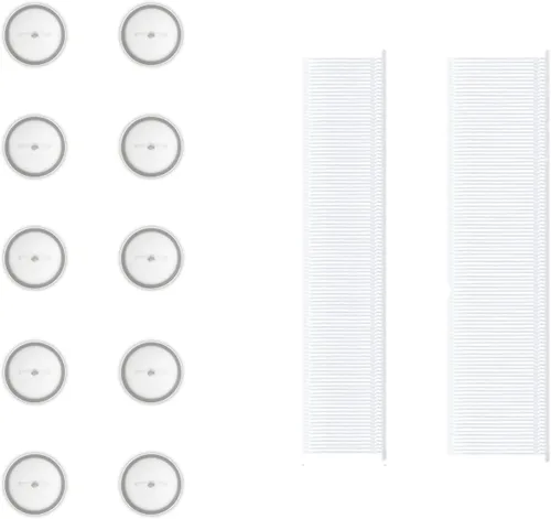 Miniatura 6 de Clips de edredón accesorios para armas, 24 piezas de botones de silicona grises, 100 pines de plástico de 1 pulgada, 100 pines de plástico de 0.6