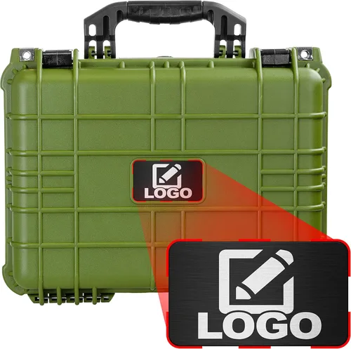 Miniatura 8 de Eylar Engranaje estándar de 16", equipo, estuche rígido para cámara con placa de logotipo personalizada, impermeable con estándares TSA de espuma