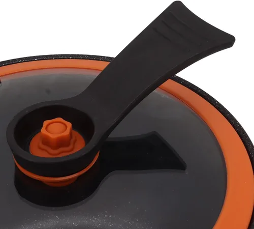 Miniatura 9 de Micro olla a presión utensilios de cocina de cocción rápida, 12.2 x 11.0 * 6.7 in utensilios de cocina antiadherentes para microondas, olla Naranja