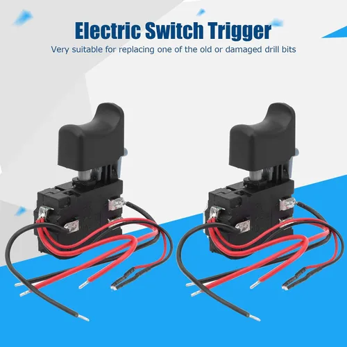 Miniatura 4 de Interruptor de taladro eléctrico, taladros manuales inalámbricos, 2 piezas, interruptor de gatillo de herramienta eléctrica, botón de control