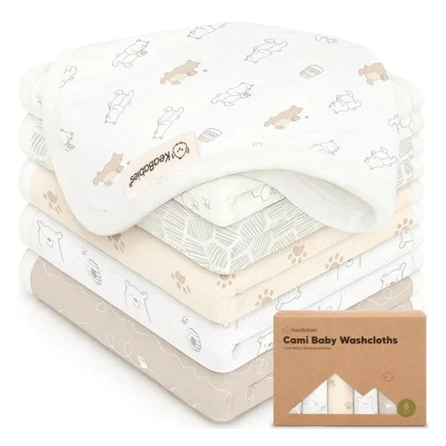 Paquete de 6 paños de algodón para recién nacidos, paños de muselina de algodón orgánico suaves para bebés, bebés, niños, toallas para niños