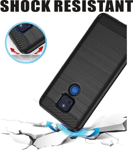 Miniatura 4 de Funda para Moto G Play 2021, funda para teléfono Motorola G Play 2021, resistente a los arañazos de fibra de carbono, absorción de golpes, suave