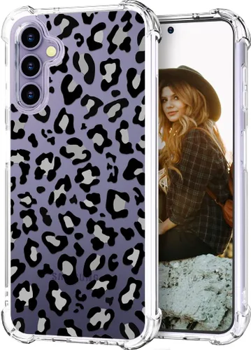 Miniatura 25 de Hungo Funda compatible con Samsung Galaxy S25 Plus/S24 Plus, diseño transparente, diseño femenino de piel femenina S24+ S25+ de astronauta