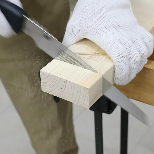 Miniatura 3 de KAKURI Sierra de mano japonesa [carpintería] Sierra de tracción japonesa de 8-1/4 pulgadas con cubierta de cuchilla, fabricada en Japón