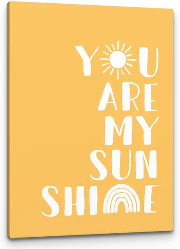 Miniatura 20 de PHAMTE Decoración de pared para dormitorio de niñas, arte de pared con texto en inglés «She is Sunshine Mixed with a Little Hurricane», lienzo